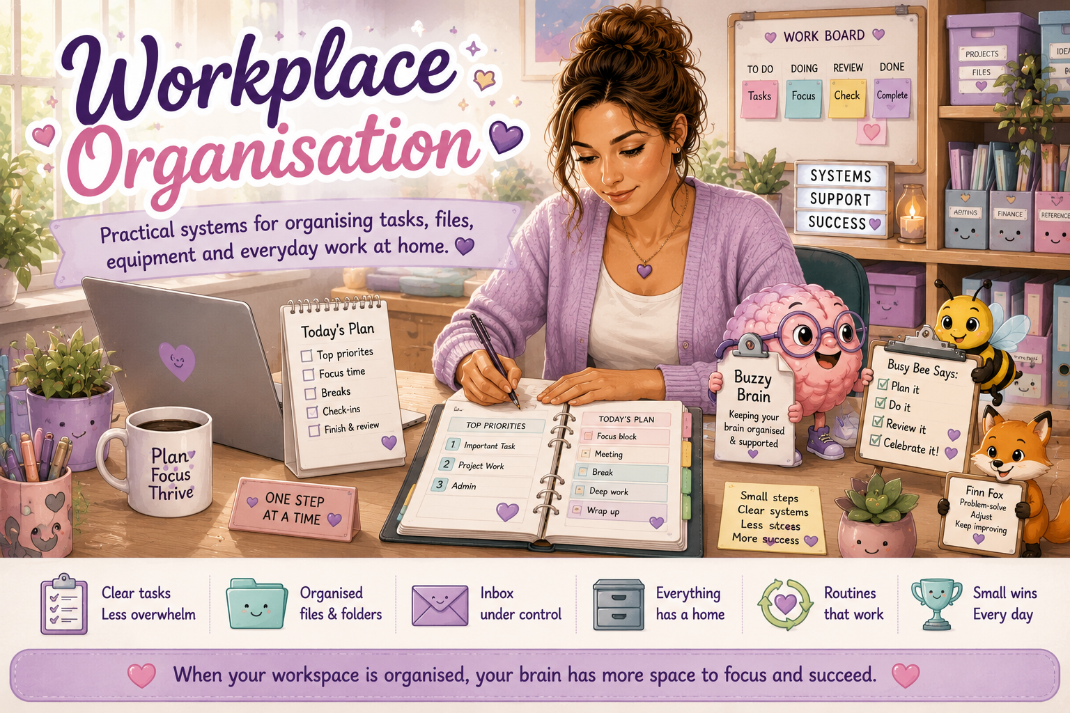 Workplace Organisation practical systems for organising tasks, files, equipment and everyday work at home