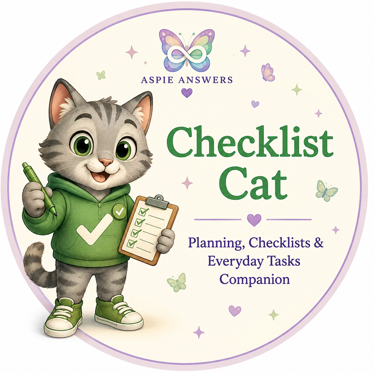 Checklist Cat organisation companion