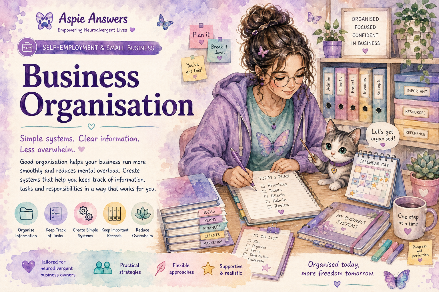 Business Organisation — organised, focused and confident in business