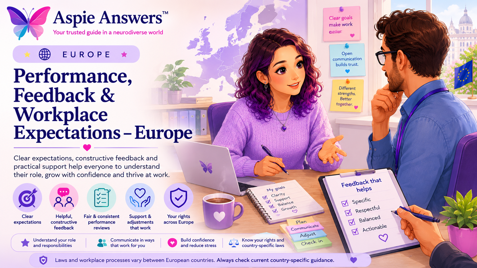 Performance, Feedback and Workplace Expectations Europe – Aspie Answers workplace guidance