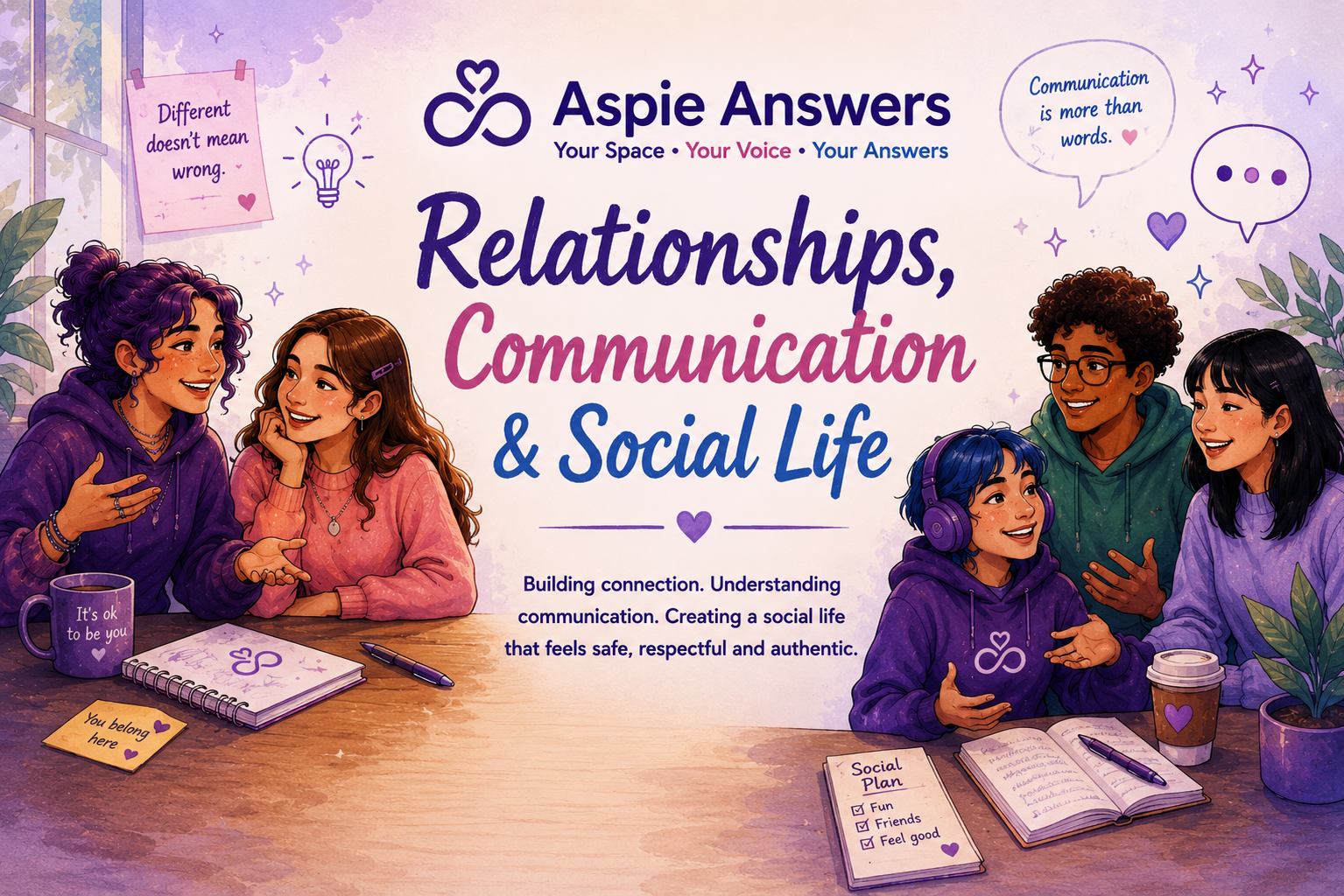 Relationships, Communication and Social Life at Aspie Answers
