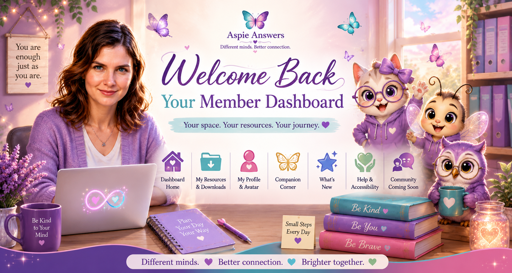 Welcome Back — Your Aspie Answers Member Dashboard