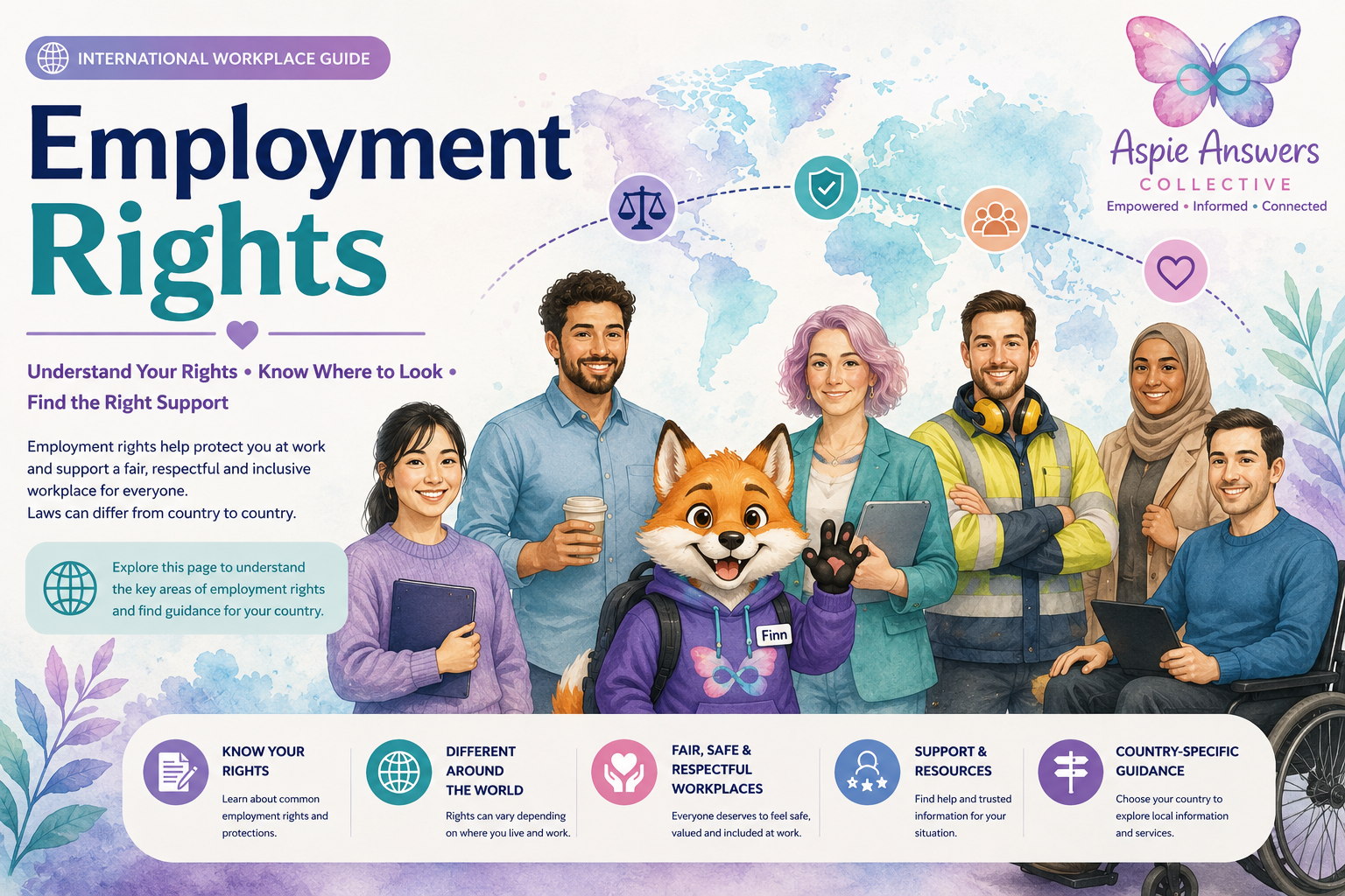 Employment Rights — international Aspie Answers workplace guide to understanding rights, protections and country-specific support.