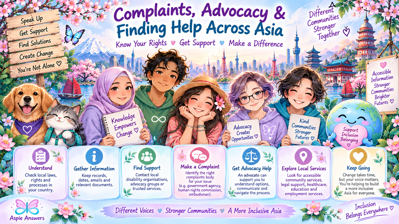 Complaints, advocacy and finding help across Asia, including understanding local rights, gathering information, finding support, advocacy and complaint pathways.