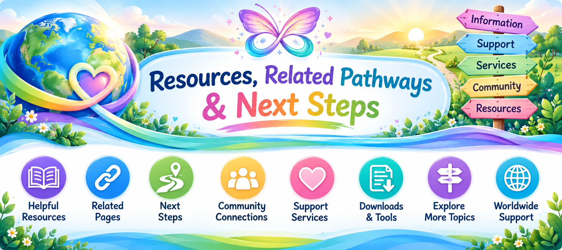 Resources, Related Pathways and Next Steps — helpful resources, support services, downloads and worldwide support