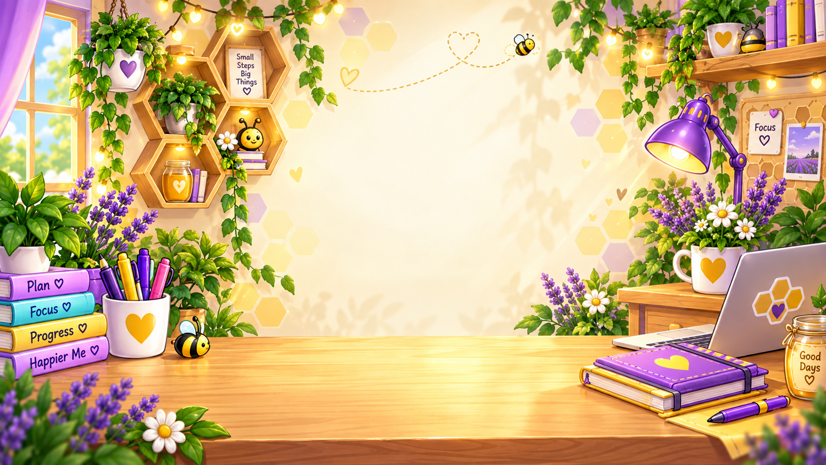 Busy Bee productivity hive atmospheric background