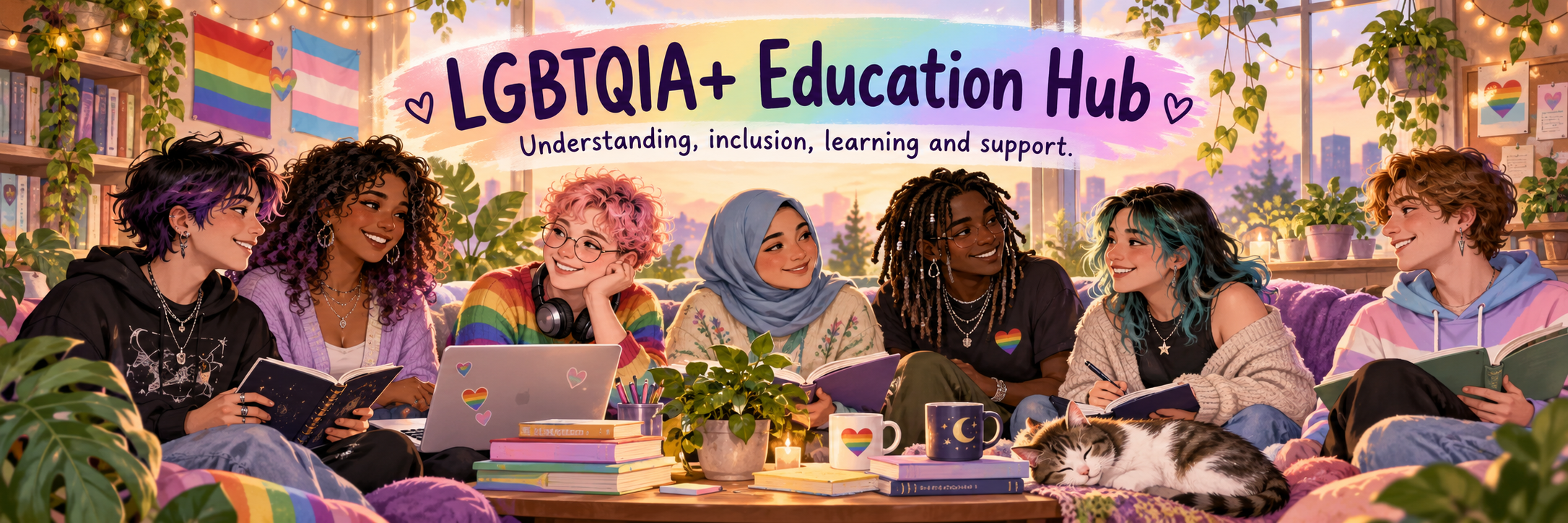 LGBTQIA+ Education Hub — learning, identity, inclusion, support and understanding