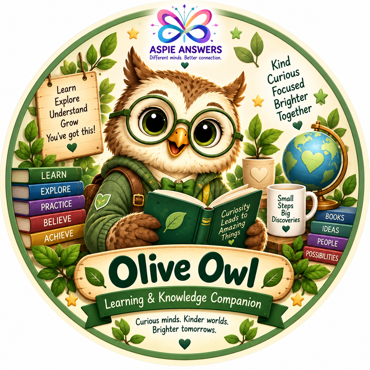 Olive Owl profile badge
