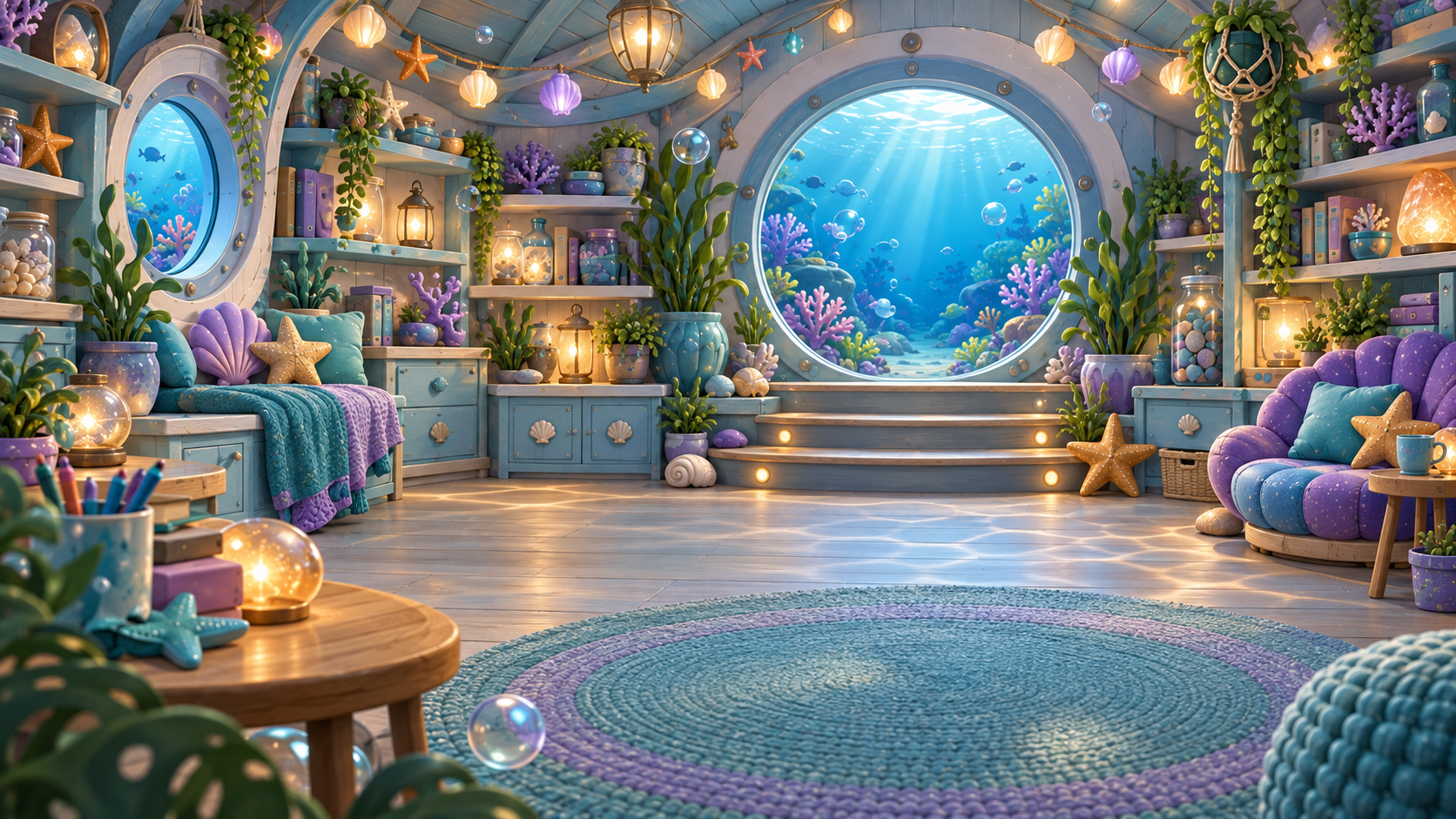 Ollie Octopus’s Sensory and Everyday Balance Cove, with calm organised spaces for routines, sensory support, planning and daily life tools.