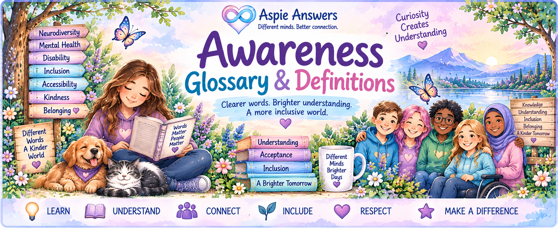 Awareness Glossary and Definitions — clearer words, brighter understanding.