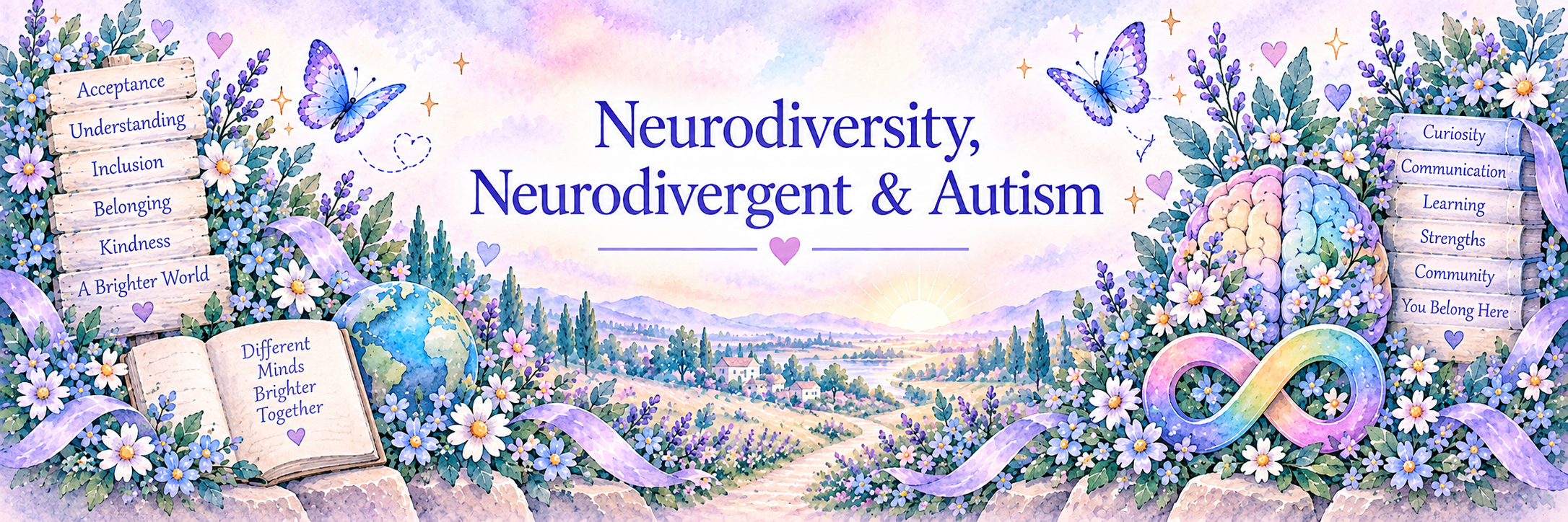 Neurodiversity, Neurodivergent and Autism.