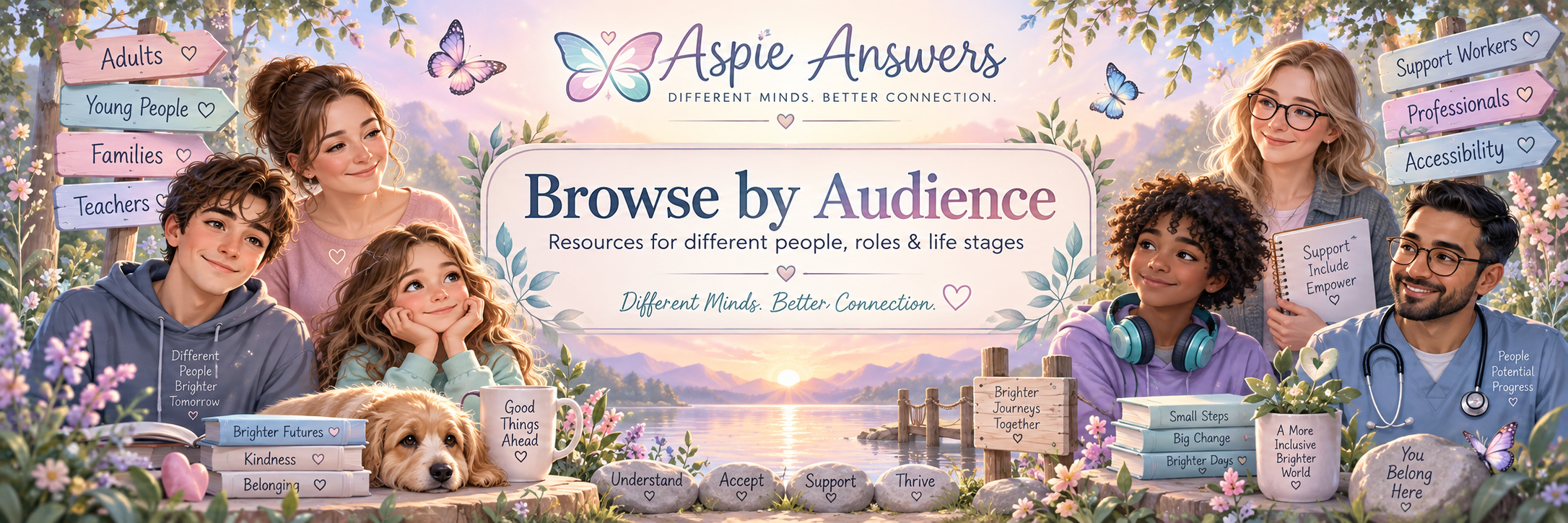 Aspie Answers Browse by Audience — resources for different people, roles and life stages