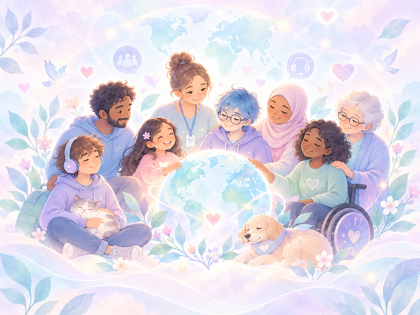 A diverse community representing different crisis-support needs and pathways