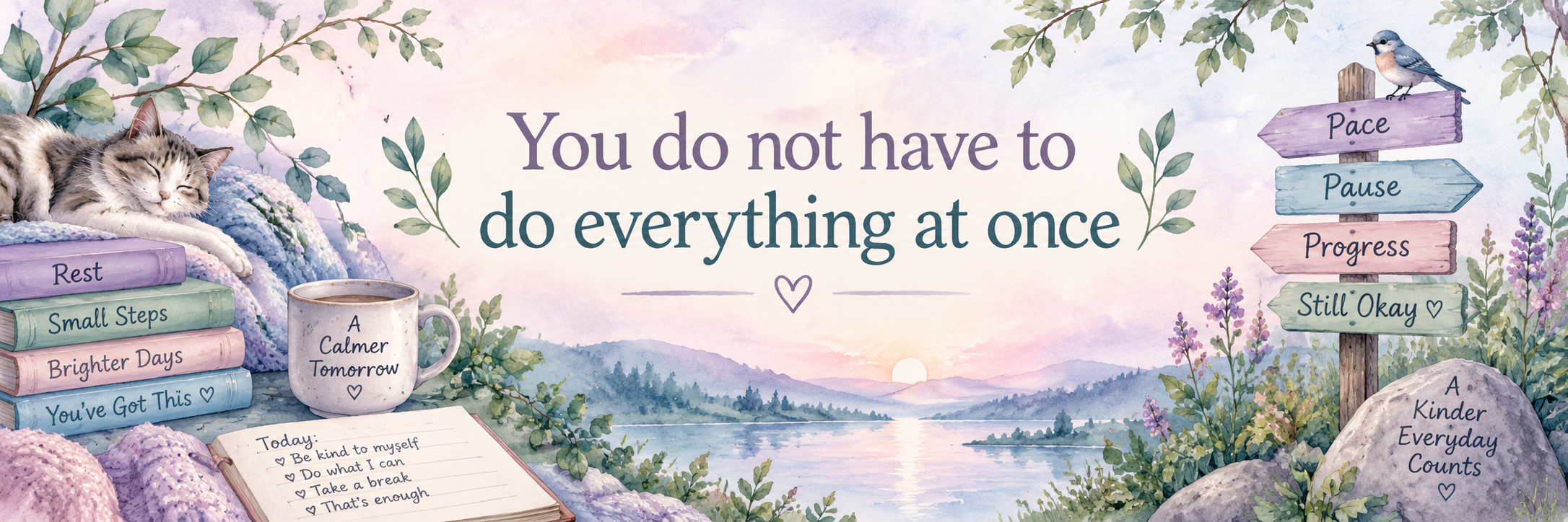 You do not have to do everything at once - pace, pause and progress