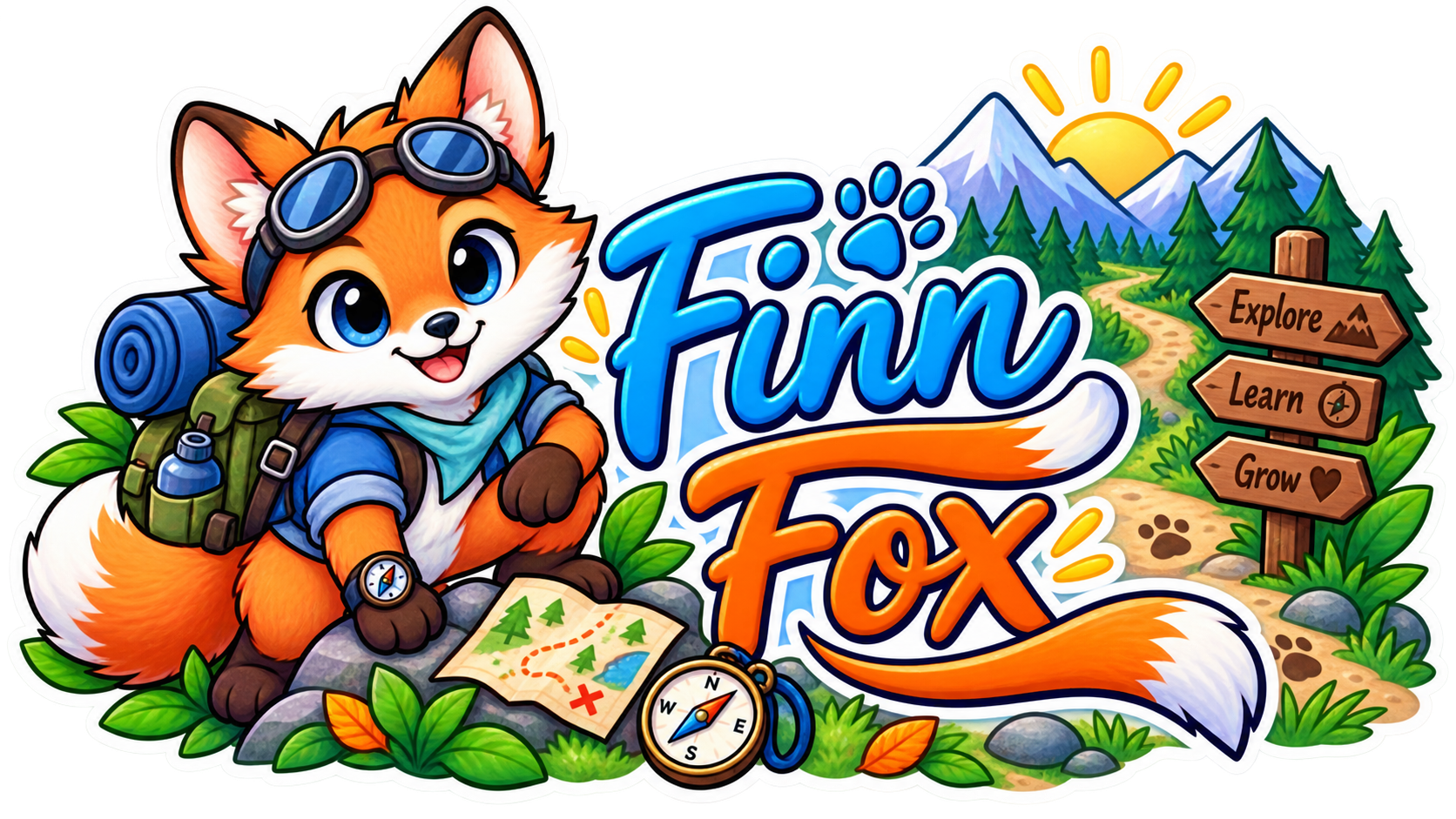 Finn Fox signature character artwork