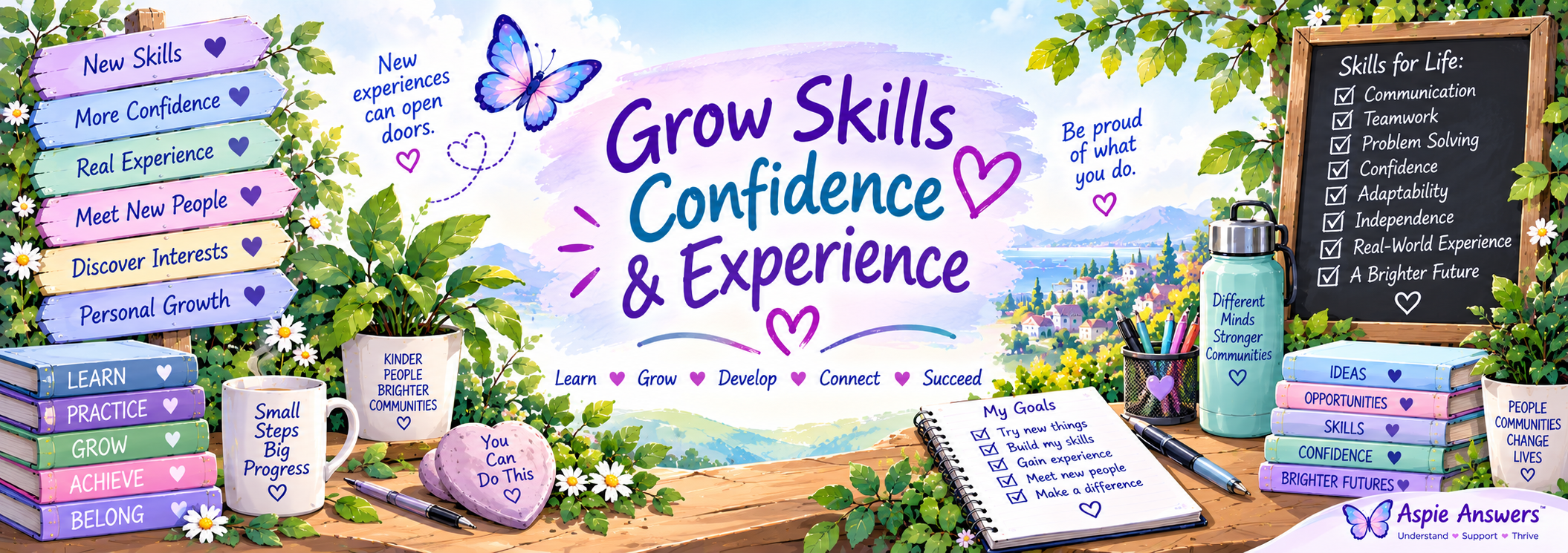 Grow Skills, Confidence and Experience
