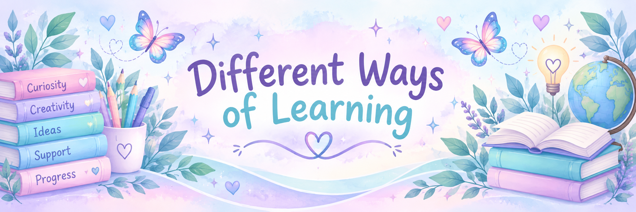 Different Ways of Learning - curiosity, creativity, ideas, support and progress