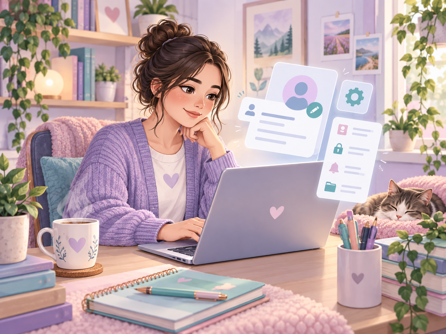 Member managing their Aspie Answers profile and account