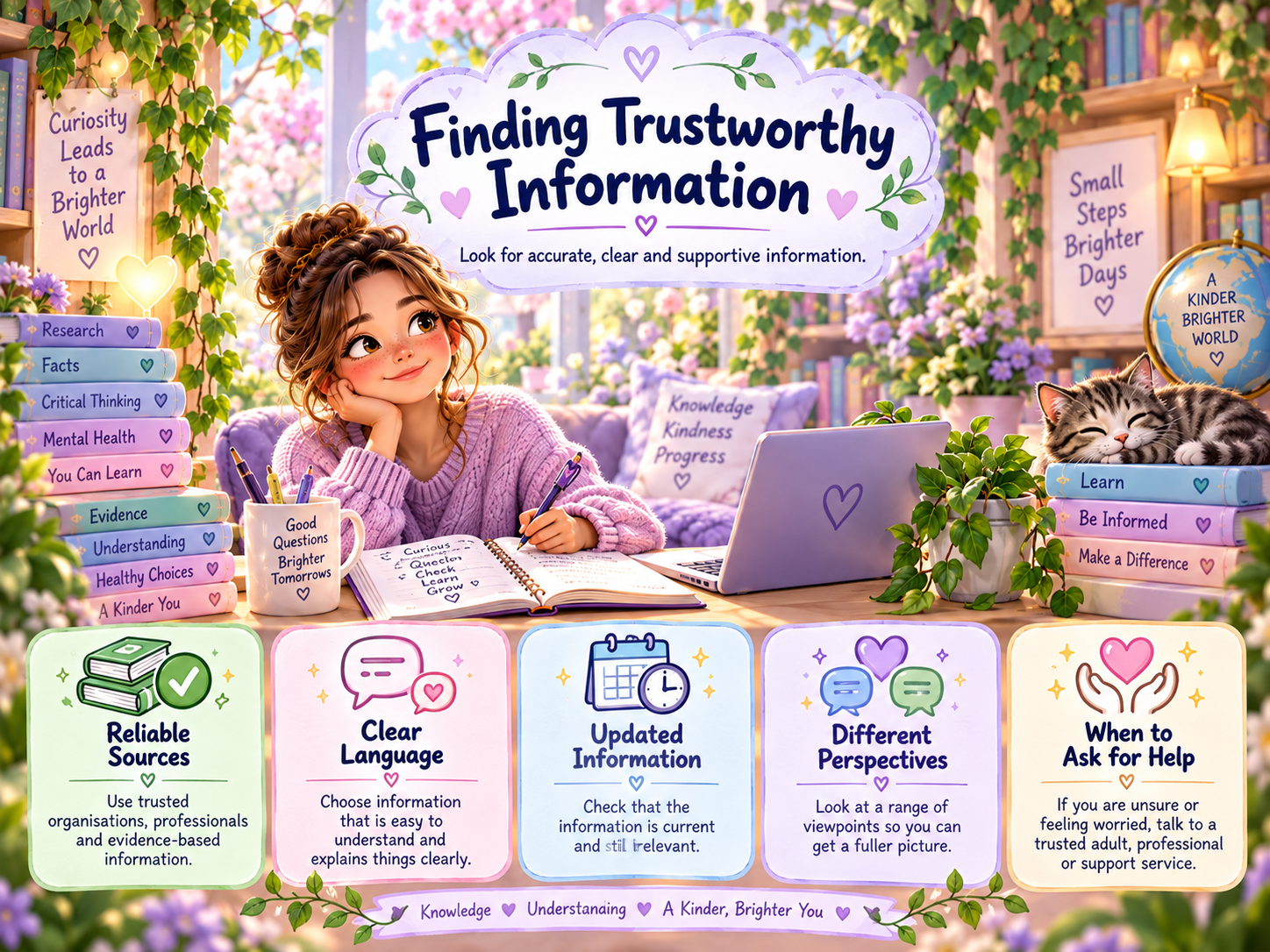 Finding trustworthy mental-health information visual.