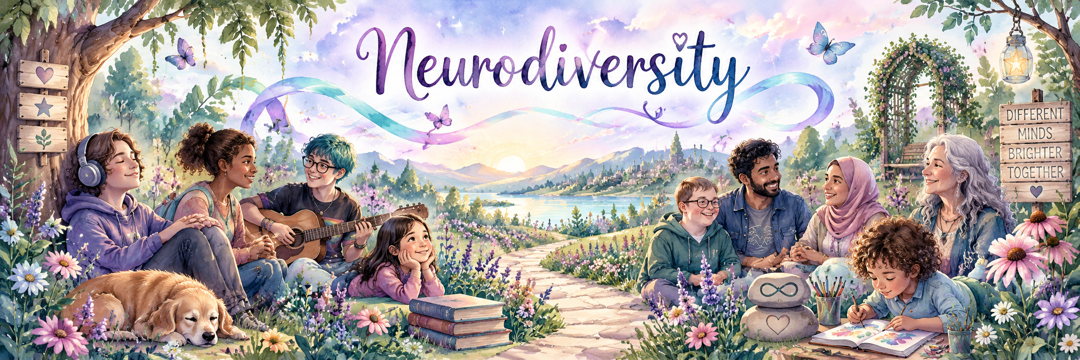 Neurodiversity — different minds, brighter together.