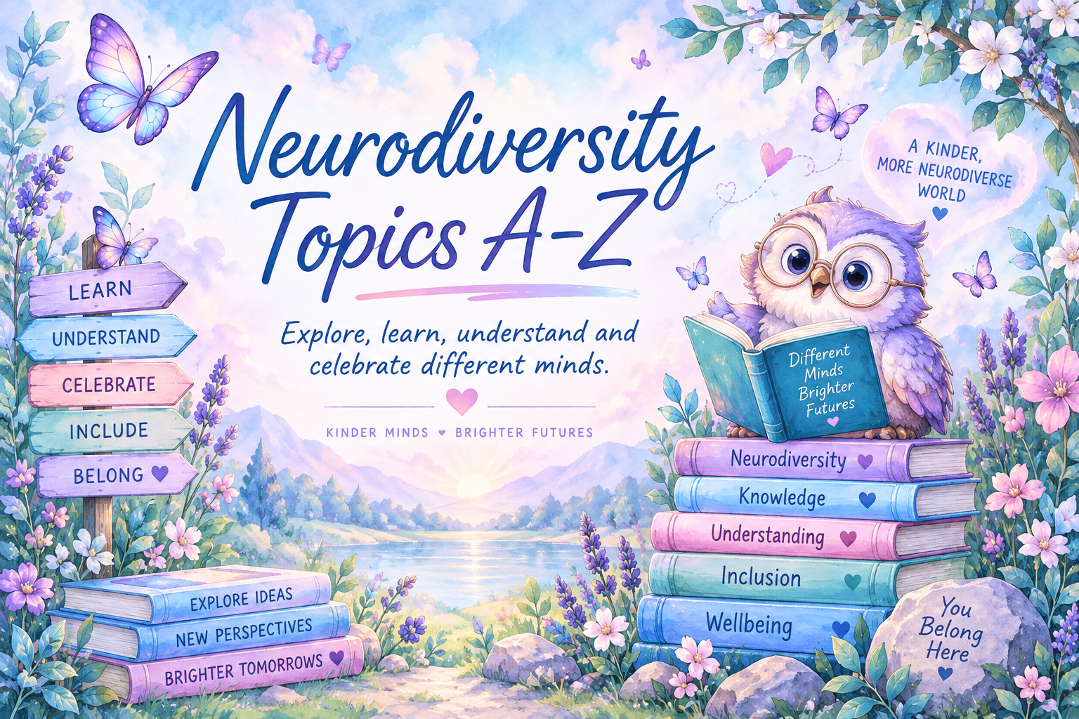 Neurodiversity Topics A–Z — explore, learn, understand and celebrate different minds.
