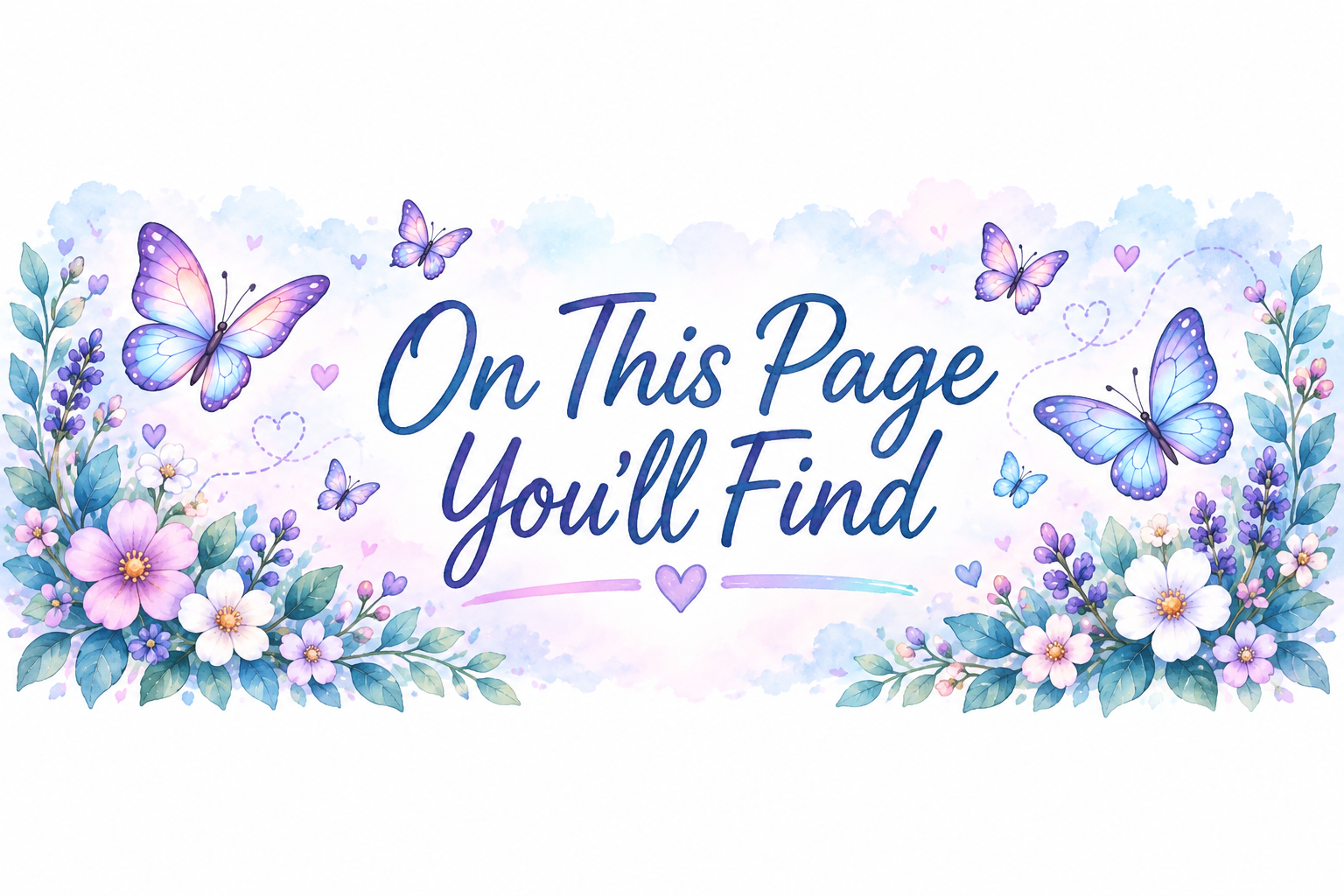 On This Page You’ll Find.