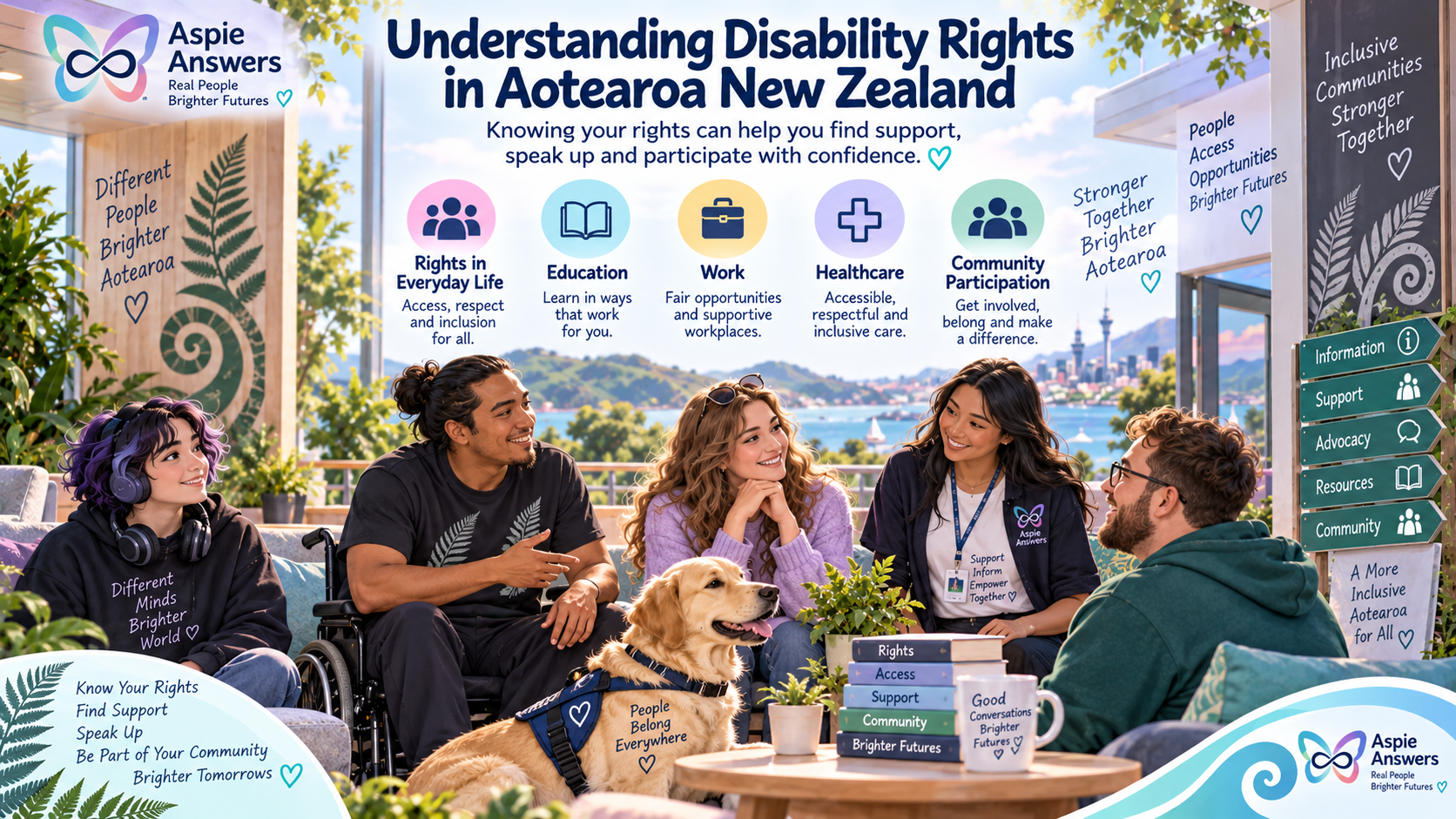 New Zealand rights, support, advocacy and community pathways for disabled people and whānau.