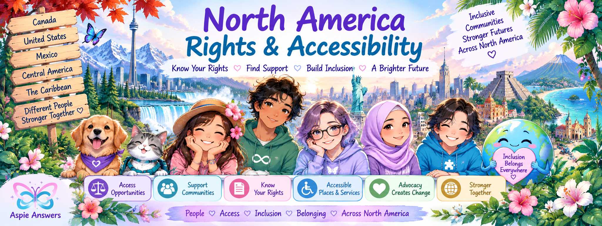 North America Rights and Accessibility — people, rights, accessibility, inclusion and belonging across North America.
