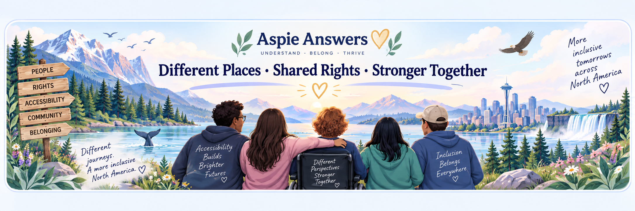 Different Places, Shared Rights, Stronger Together — inclusive communities across North America.