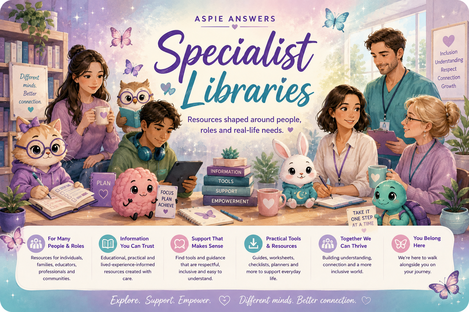 Aspie Answers Specialist Libraries
