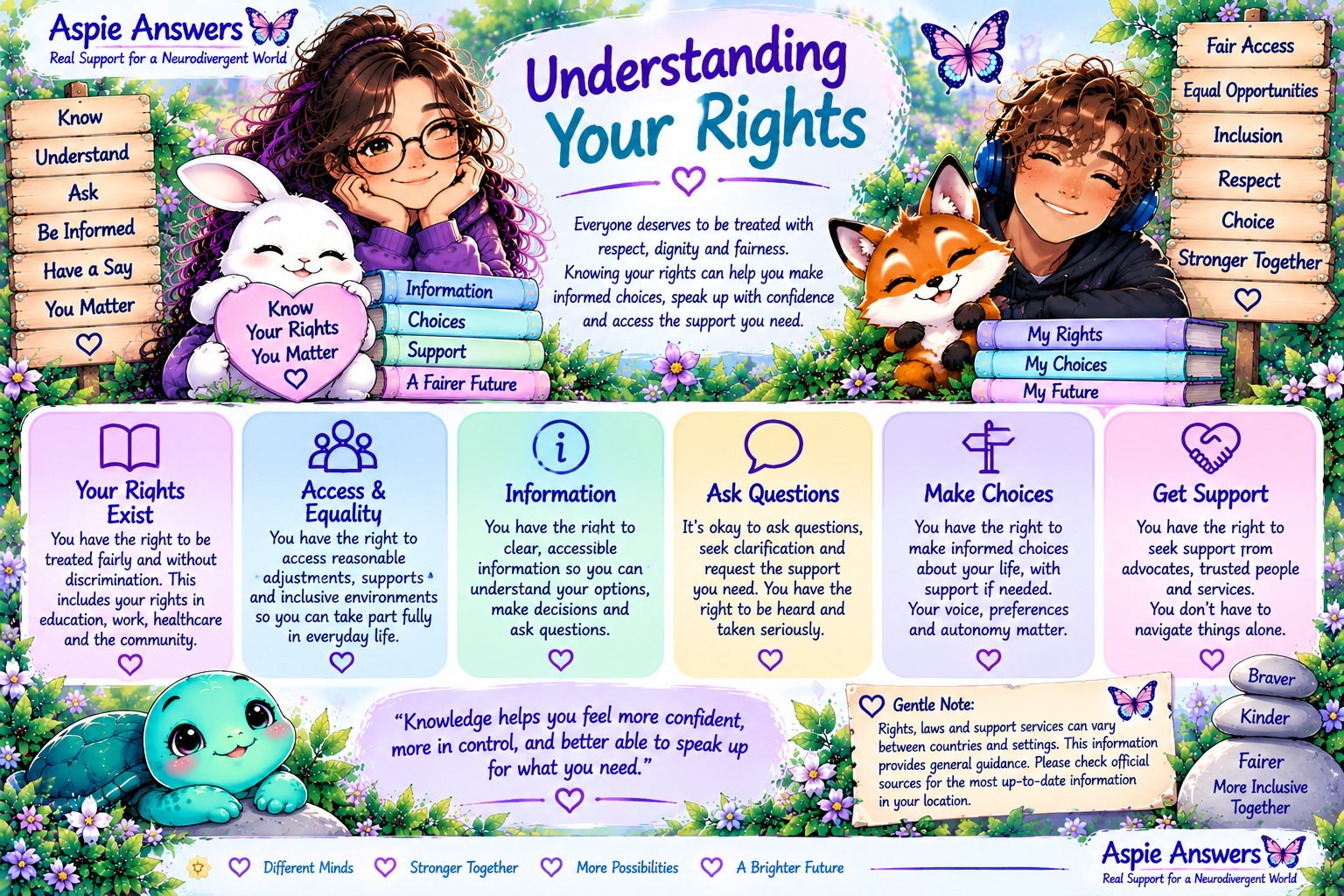 Illustration about understanding your rights and available options