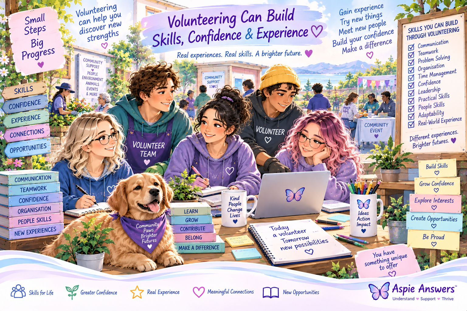 Volunteering can build skills, confidence and experience