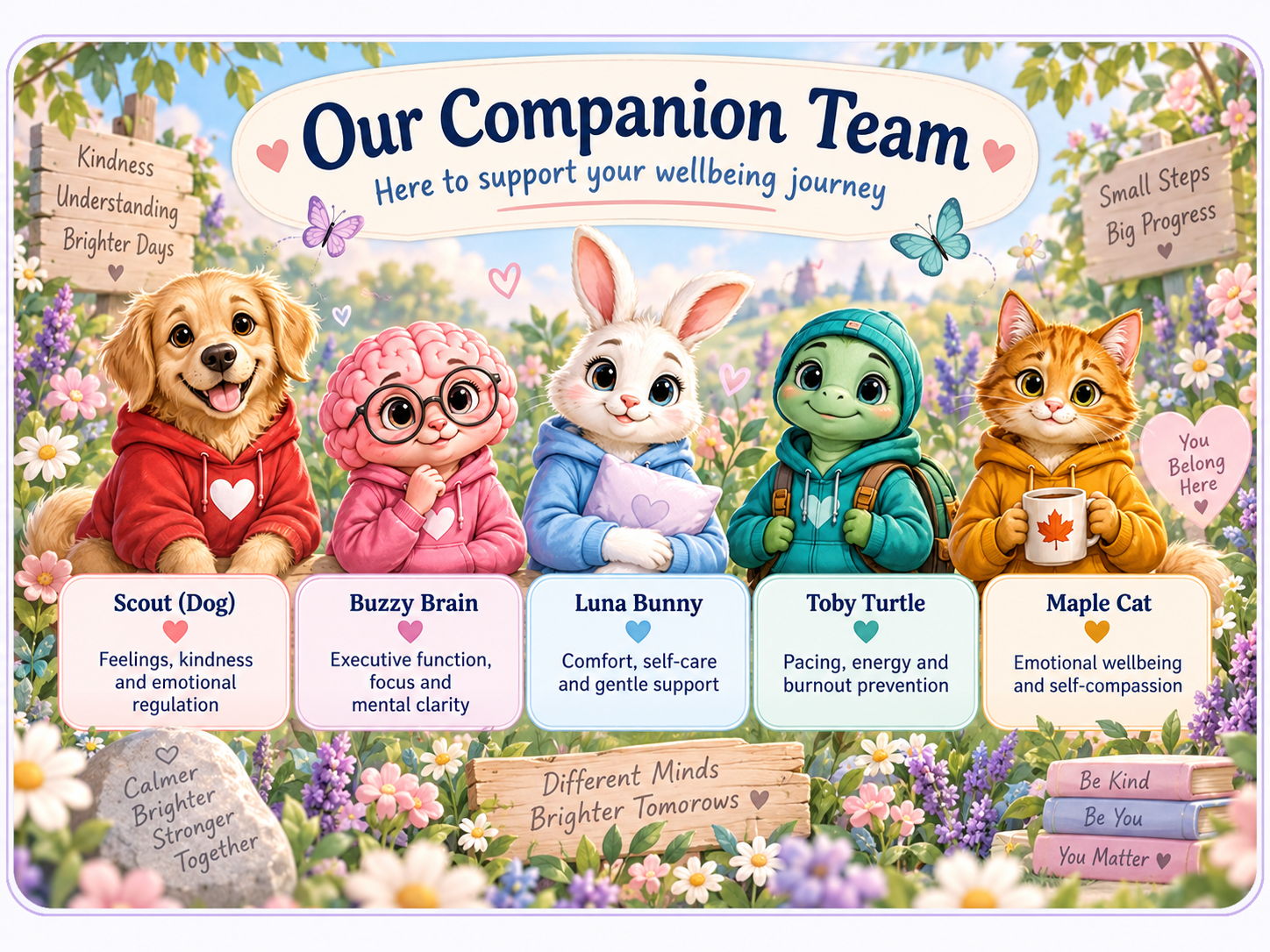 Aspie Answers Companion team supporting emotional wellbeing and coping.