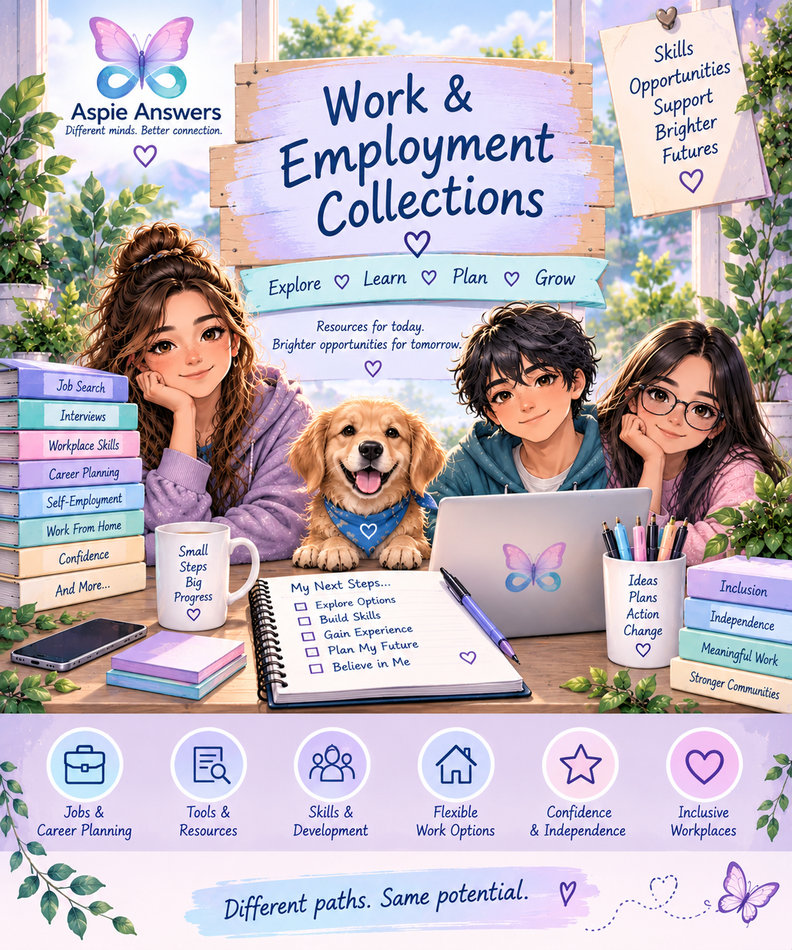 Work and Employment Collections overview infographic